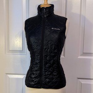 Columbia Omni Heat Full Zip Black Sleeveless Vest
